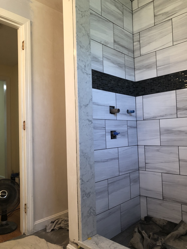Tiled shower project photo published in the CF Construction bathroom gallery
